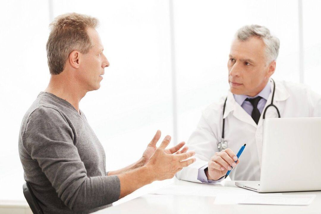 Seeing a doctor for symptoms of prostatitis